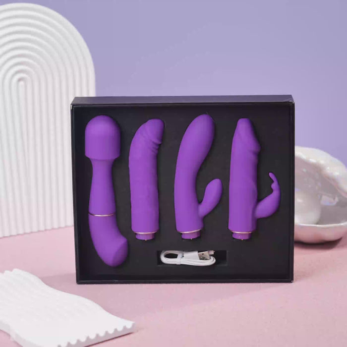 4 Toys  Interchangeable G-Spot & Clit Vibrator