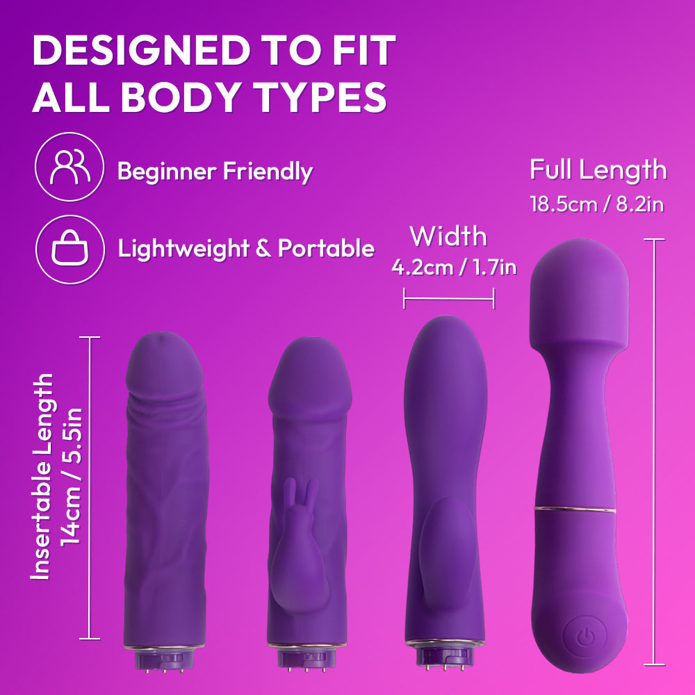 4 Toys  Interchangeable G-Spot & Clit Vibrator